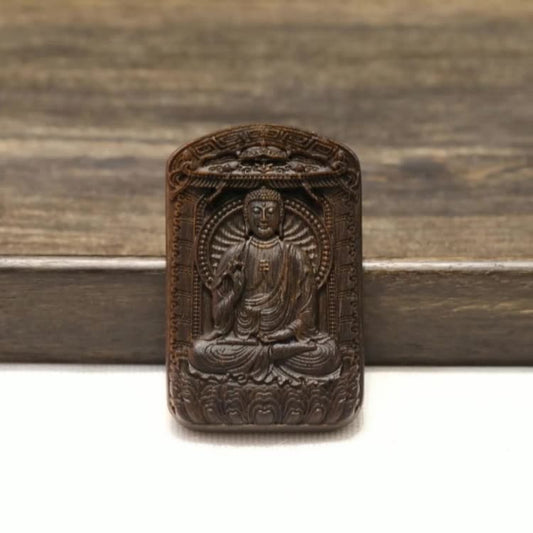 Agarwood sinking grade natural old material 58 brand Buddha pendant