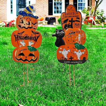 Halloween Pumpkin Courtyard Pile Outdoor Ironwork