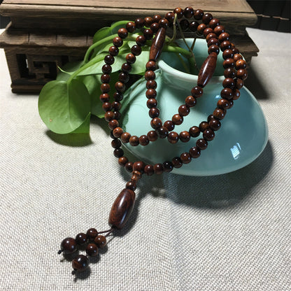 Hainan Huanghuali Buddhist beads rosary necklace